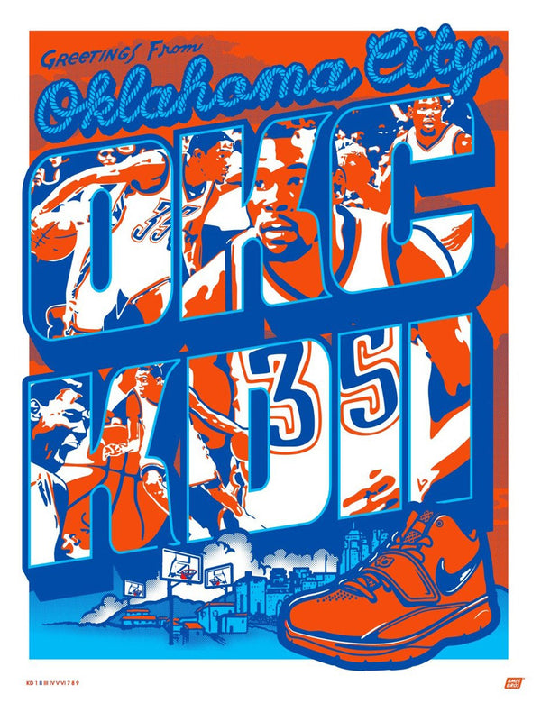 KD II "Creamsicle" Poster designed by Ames Bros. #Nike #KDTrey5 #KevinDurant #NikeBasketball #AmesBros #EasyMoneySniper #KDII #KevinDurant