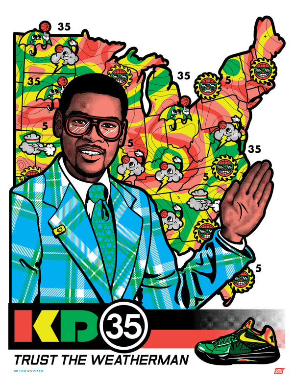 KD IV "Weatherman" Poster. #Nike #NikeBasketball #EasyMoneySniper #KDIV #TrustTheWeatherman