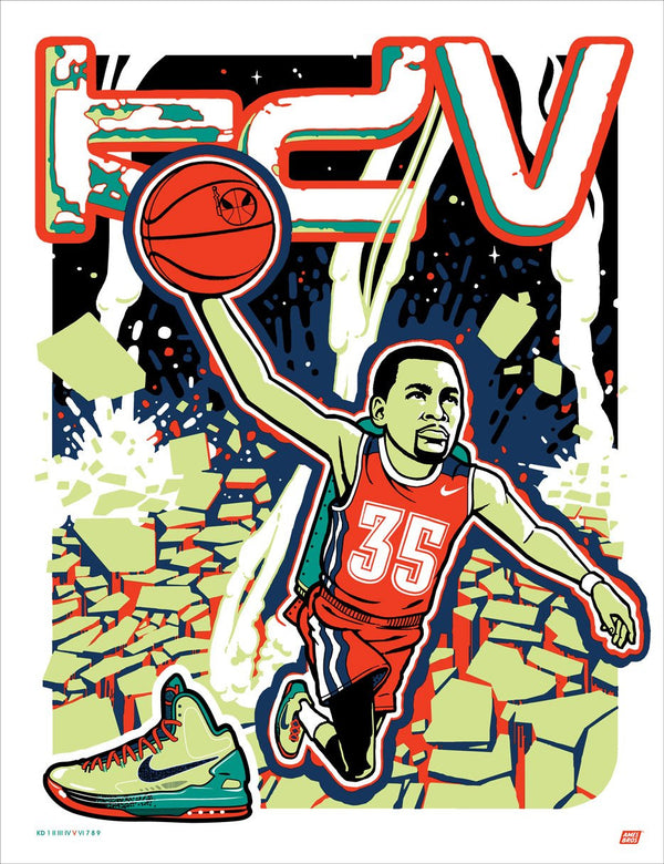KD V "All-Star Houston" Poster. #Nike #KDTrey5 #KevinDurant #NikeBasketball #AmesBros #EasyMoneySniper #KDV #SpaceIsThePlace