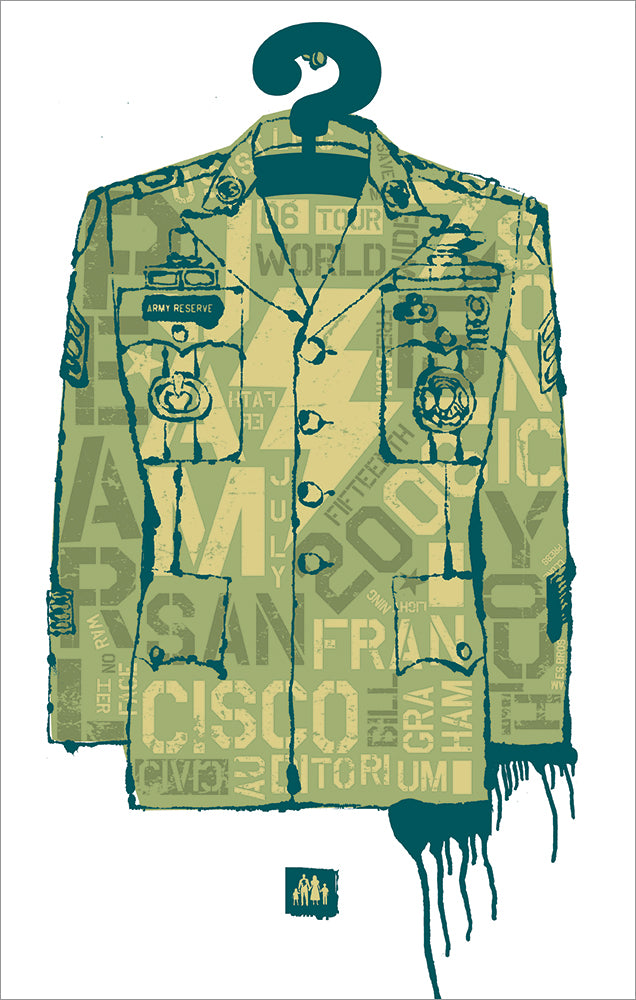 2006 Pearl Jam San Francisco Army Jacket Regular Edition