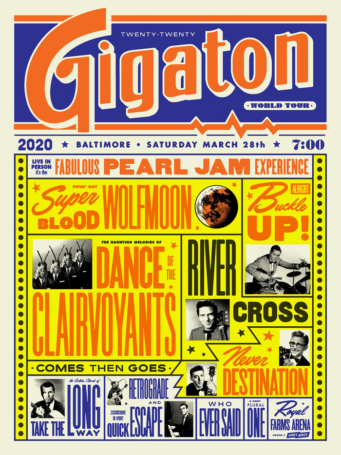 2020 Pearl Jam 2020 Baltimore Regular Edition