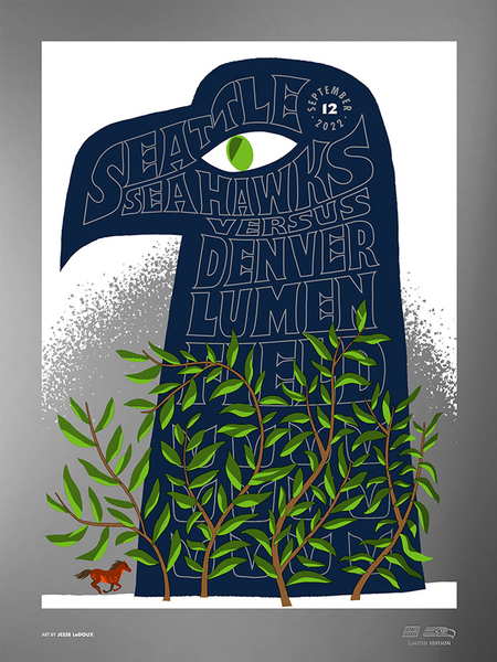 2022 Seahawks vs Falcons Gameday Poster - Silver Variant – Ames Bros