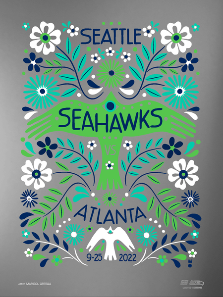 2022 Seahawks vs. Panthers Gameday Poster – Ames Bros