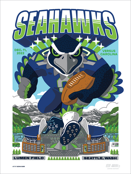 2022 Seahawks vs. Falcons Gameday Poster – Ames Bros