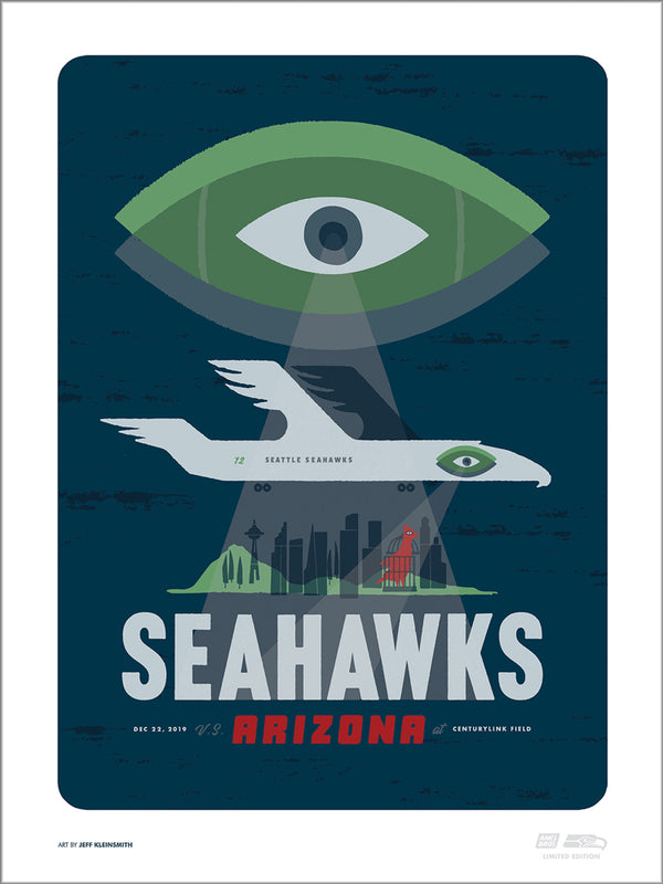2019 Seahawks vs Cardinals Gameday Poster