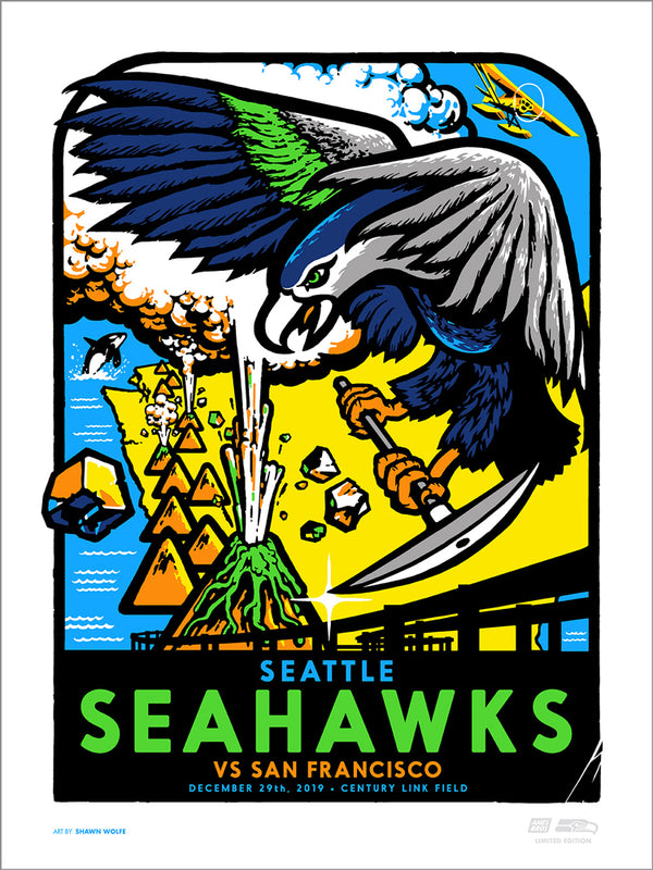 2019 Seahawks vs 49ers Gameday Poster