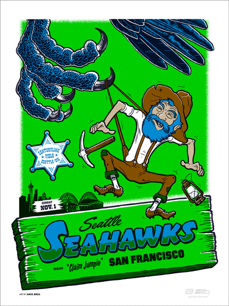 2020 Seahawks vs 49ers Poster – Ames Bros