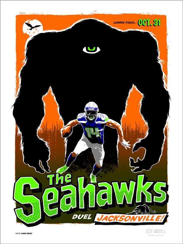 2021 Seahawks vs Jaguars Gameday Poster