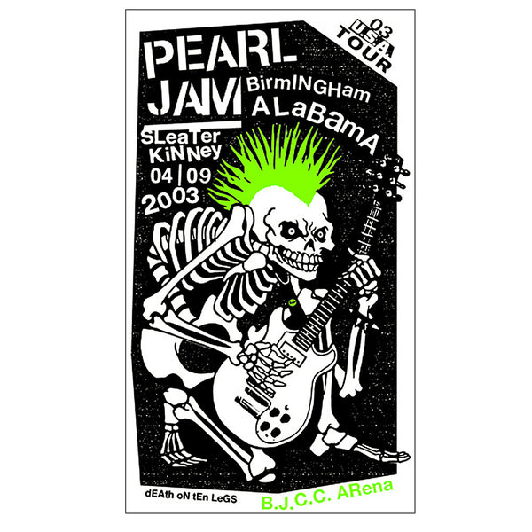 Pearl Jam 2003 Birmingham Concert Poster – Ames Bros