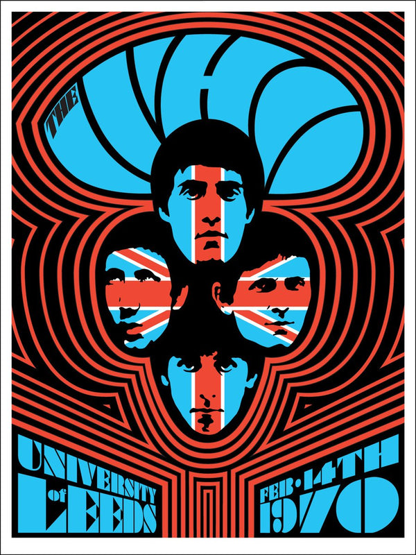 The Who LEEDS #2 1970 Poster