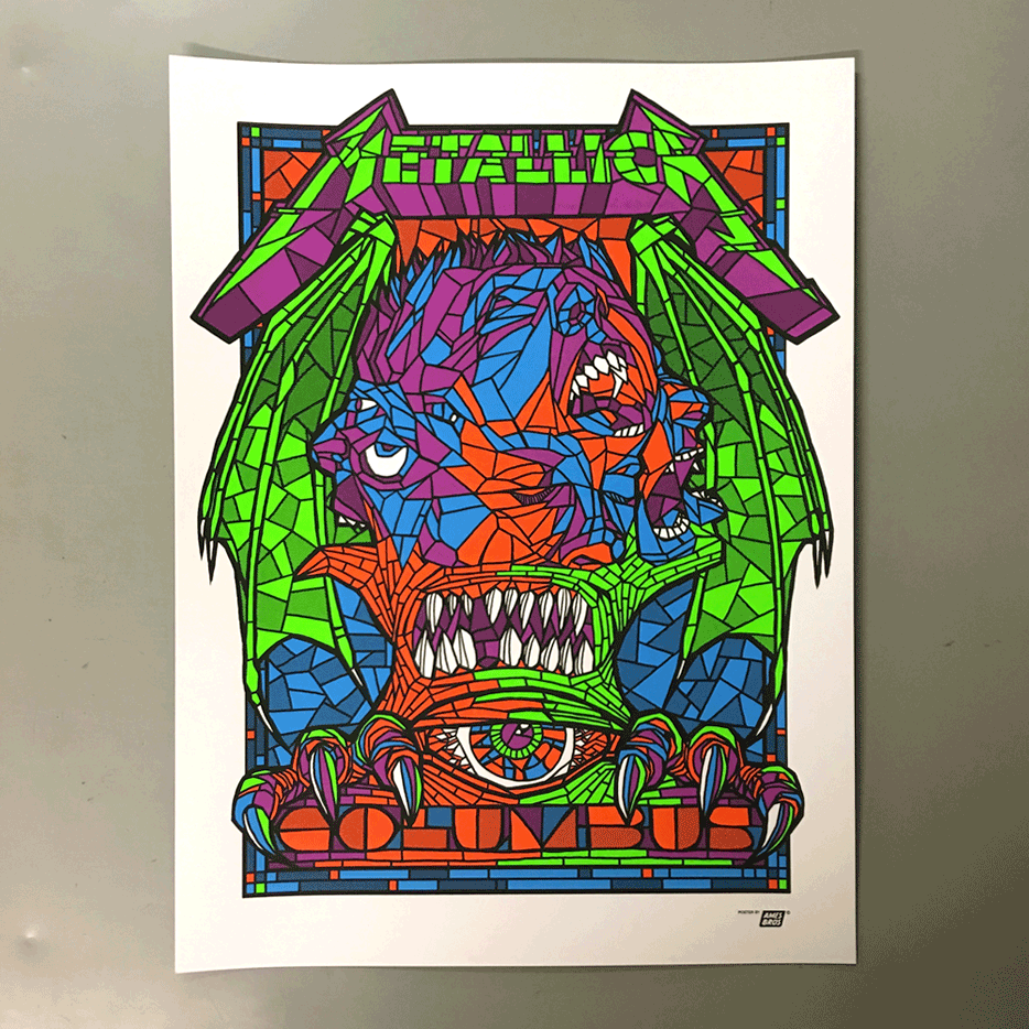 Metallica 2017 Columbus, OH Posters on sale today!