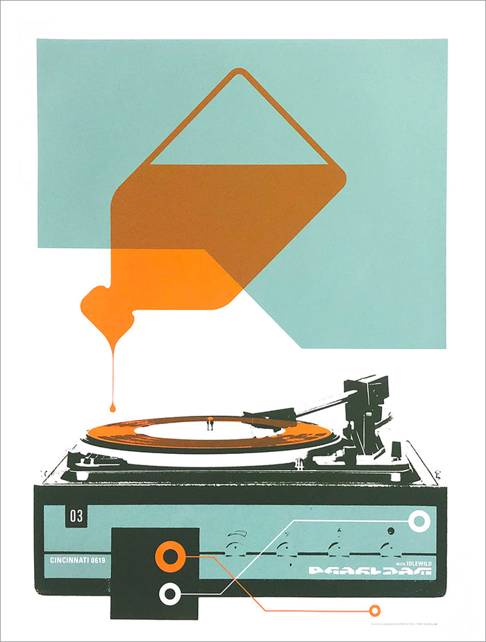 2003 Pearl Jam Cincinnati Show Poster