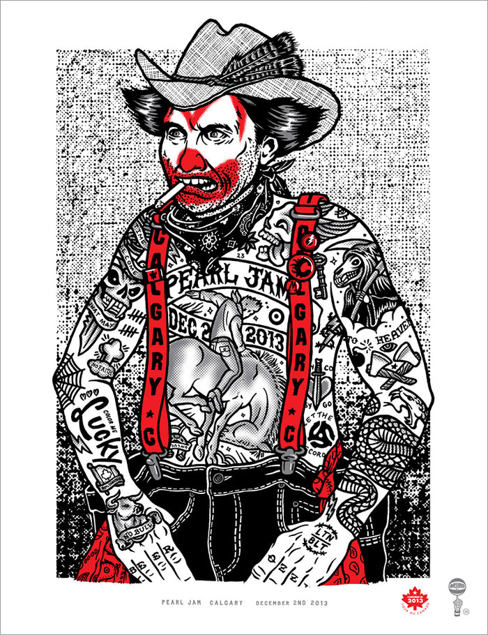 2012 Pearl Jam Calgary Poster