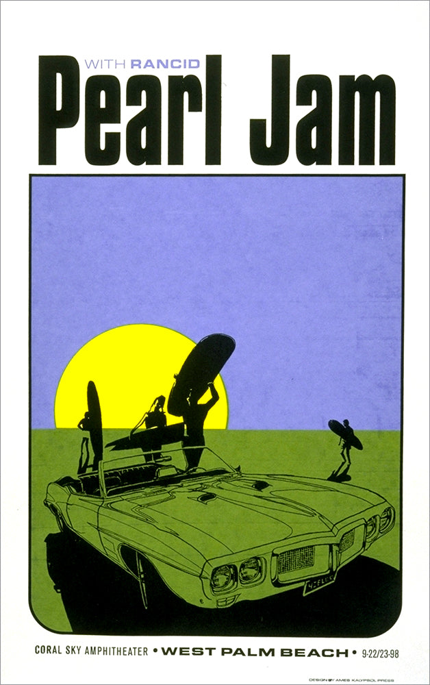 1998 Pearl Jam West Palm Beach Regular Edition