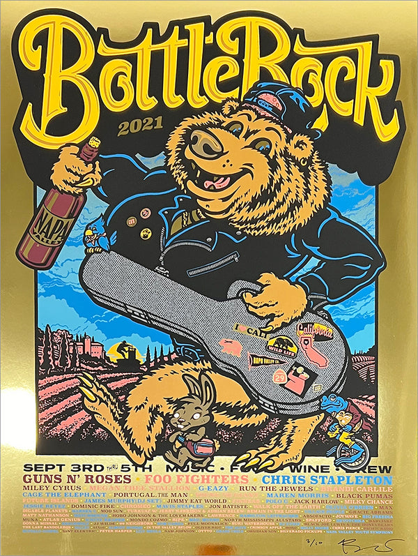 2021 BottleRock Festival Gold Foil Variant
