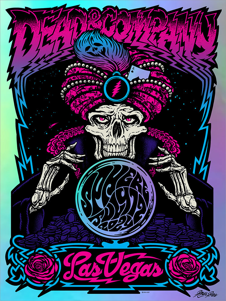 2024 Dead & Company Las Vegas July 12th Rainbow Foil Variant