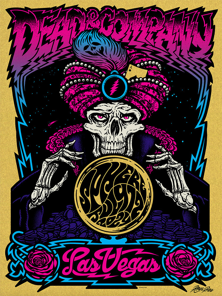 2024 Dead & Company Las Vegas July 12th Super Gold Variant