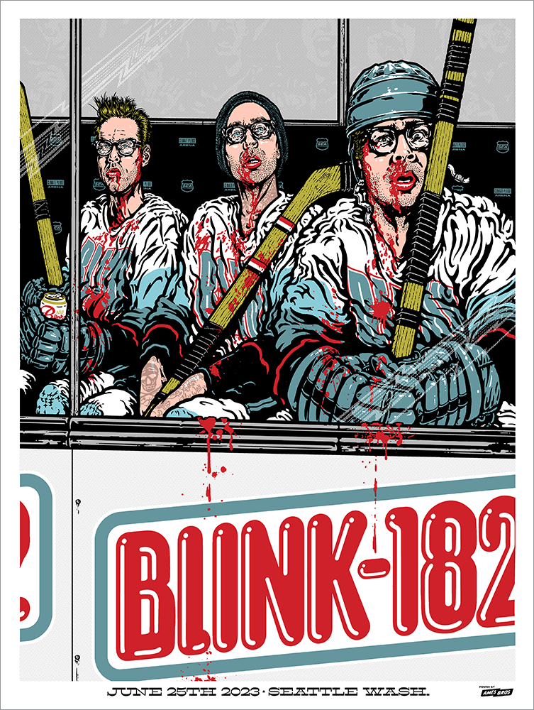 2023 Blink-182 Seattle Poster