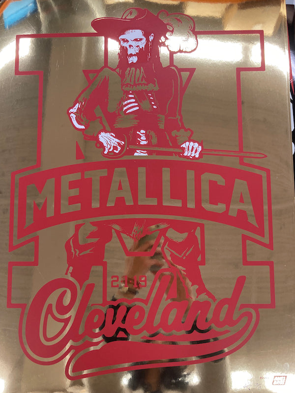 2019 Metallica Cleveland 70's Gold Chrome Variant