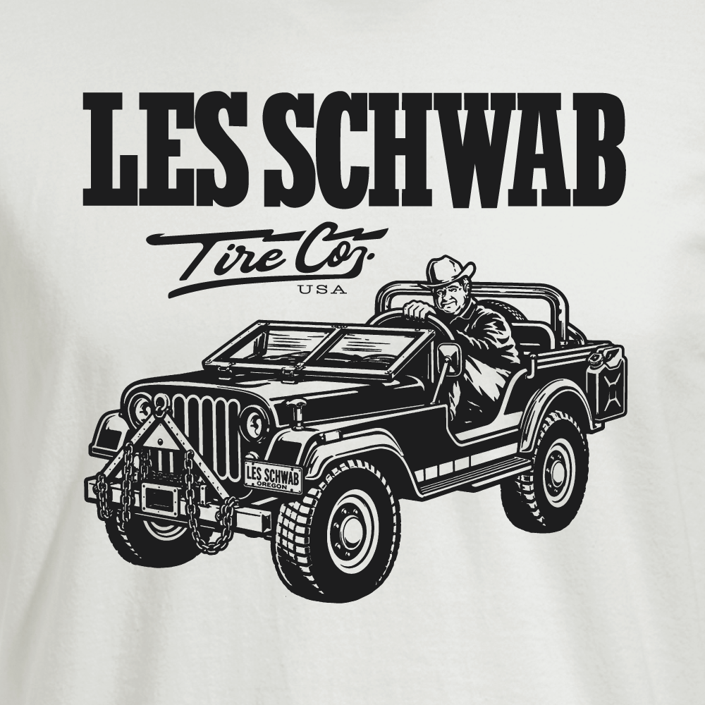 Les Schwab Jeep T-shirt