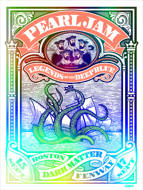 2024 Pearl Jam Boston Rainbow Foil Variant