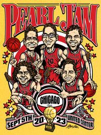Pearl Jam Chicago-Night 1 SuperGold Variant