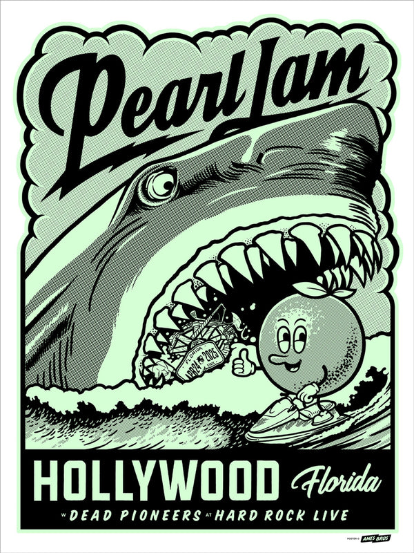 2025 Pearl Jam Hollywood Glow-In-The-Dark Variant