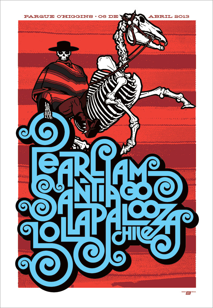 2013 Pearl Jam Santiago, Chili Lollapalooza Regular Edition