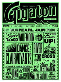 2020 Pearl Jam Baltimore Glo Variant Edition