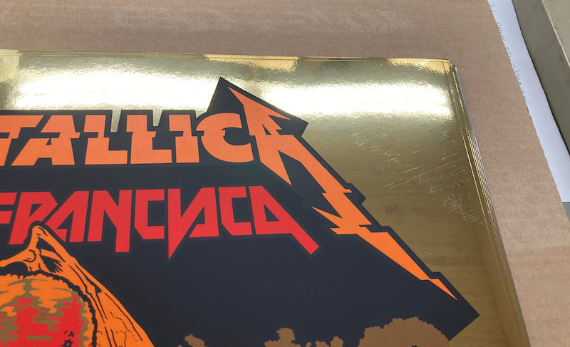 2017 Metallica San Francisco Gold Chrome Foil Variant