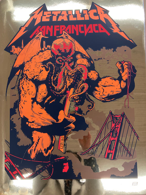 2017 Metallica San Francisco Gold Chrome Foil Variant