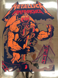 2017 Metallica San Francisco Gold Chrome Foil Variant
