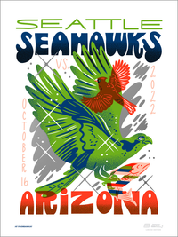 2022 Seahawks vs. Cardinals Gameday Poster