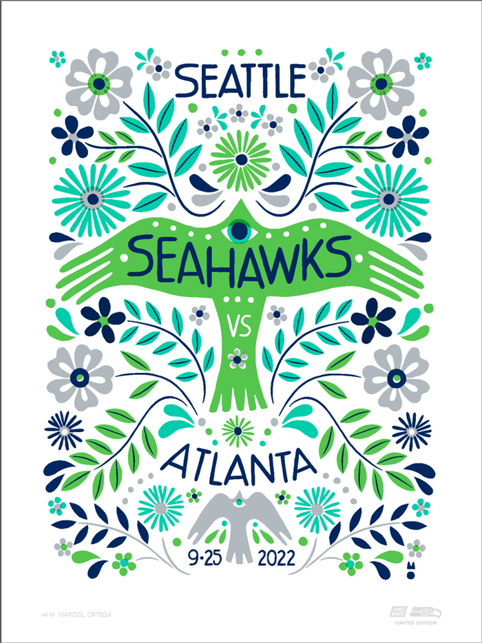 2022 Seahawks vs. Falcons Gameday Poster