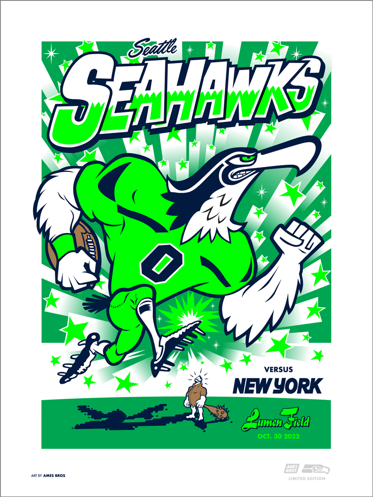 2022 Seahawks vs. Giants Gameday Poster