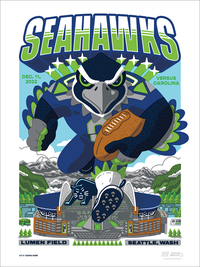 2022 Seahawks vs. Panthers Gameday Poster