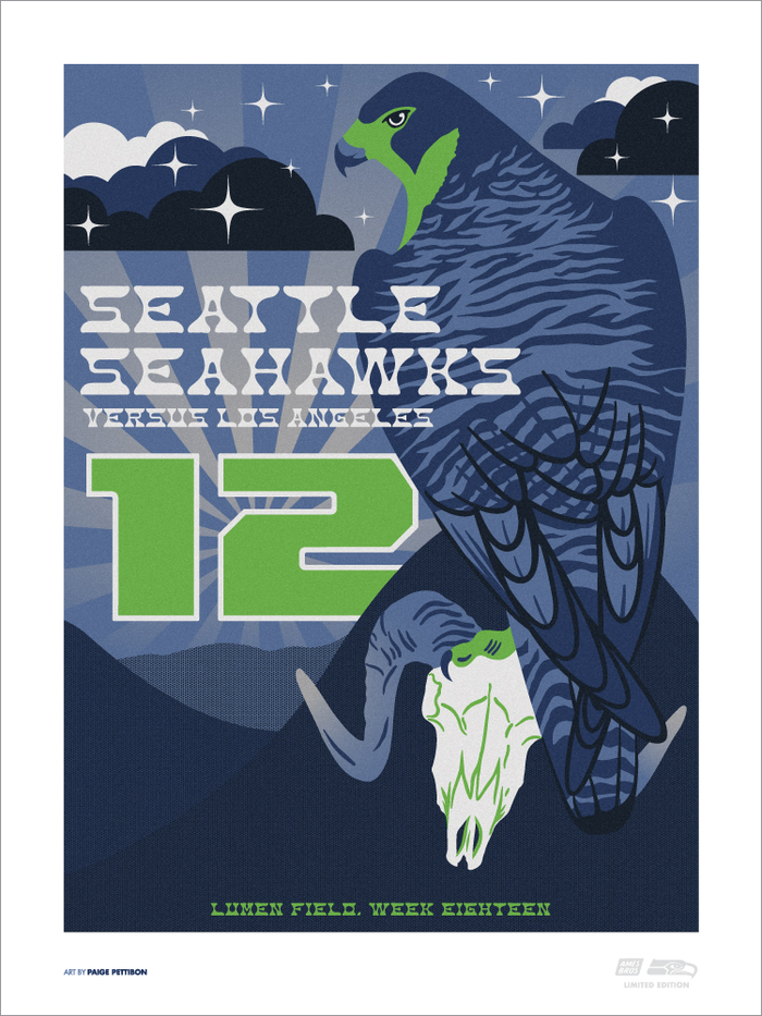 2022 Seahawks vs. Rams Gameday Poster
