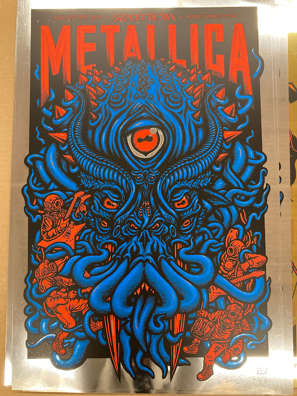 2017 Metallica Seattle Silver Chrome Foil Variant