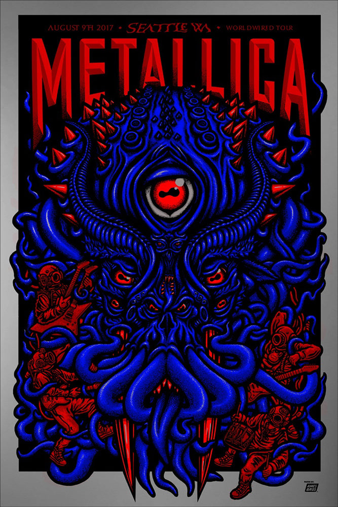 2017 Metallica Seattle Silver Chrome Foil Variant