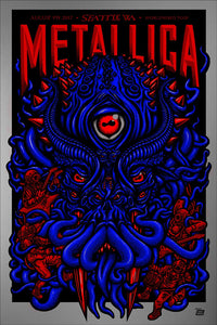 2017 Metallica Seattle Silver Chrome Foil Variant