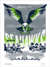 2020 Seahawks vs Cowboys Gameday Poster
