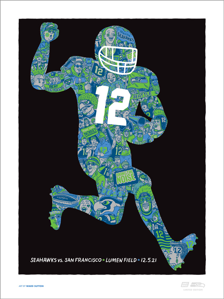 2021 Seahawks vs 49ers Gameday Poster