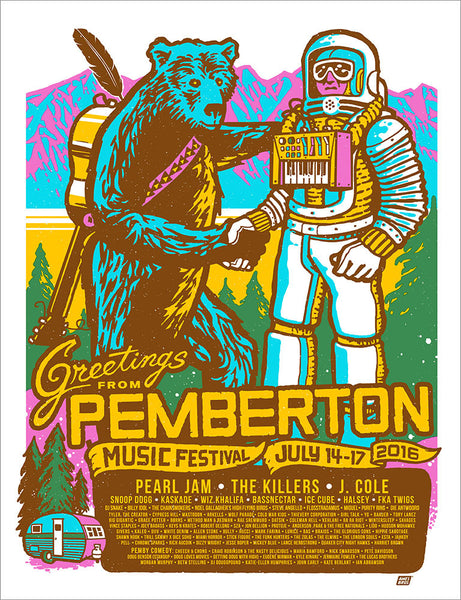 Pemberton Music Festival 2016 Pemberton, BC Poster - Regular – Ames Bros