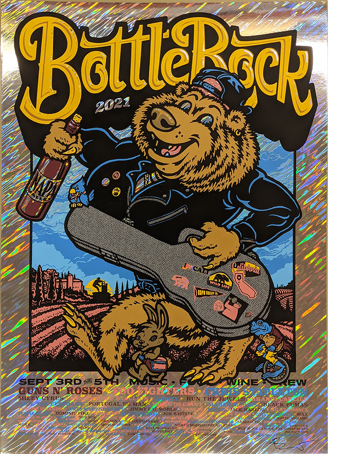 2021 BottleRock Festival Rainstorm Foil Variant