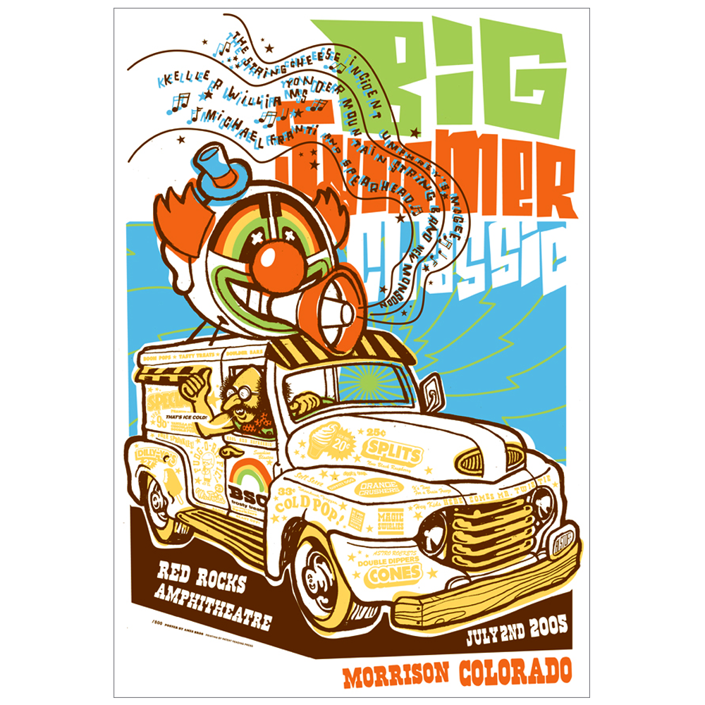 Big Summer Classic 2005 Morrison, CO I Festival Poster – Ames Bros Big Summer Classic 2005 Morrison, CO I Festival Poster – Ames Bros
