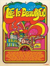 2021 Life is Beautiful Festival Poster - Pearl Metallic Edition