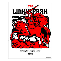 Linkin Park 2008 'Reaper' Concert Poster (Varius Cities) – Ames Bros
