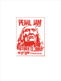 Pearl Jam Off Ramp 1990 Variant Poster