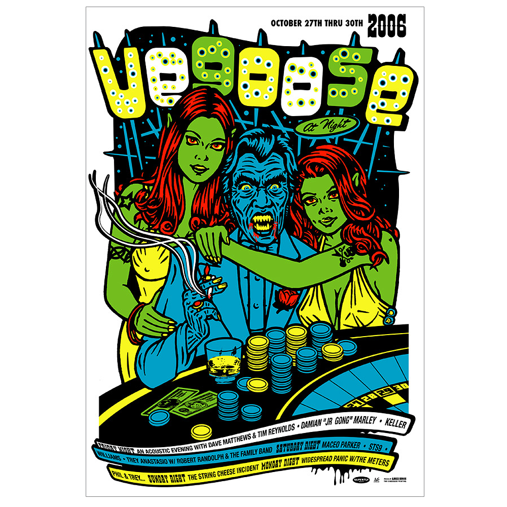Vegoose at Night Festival 2006 Poster – Ames Bros Vegoose at Night Festival 2006 Poster – Ames Bros