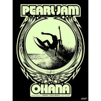 Pearl Jam Ohana Encore 2021 Poster - Moonlight Variant